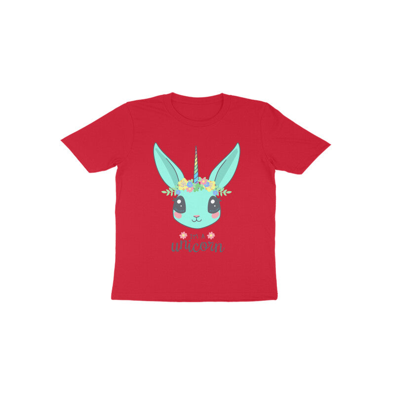 Toddler Half Sleeve Round Neck Tshirt – Unicorn puraidoprints