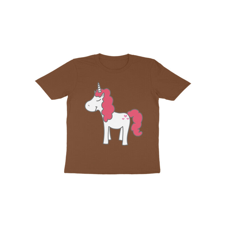 Toddler Half Sleeve Round Neck Tshirt – Unicorn puraidoprints