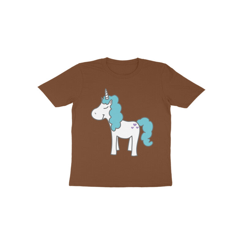Toddler Half Sleeve Round Neck Tshirt – Unicorn puraidoprints