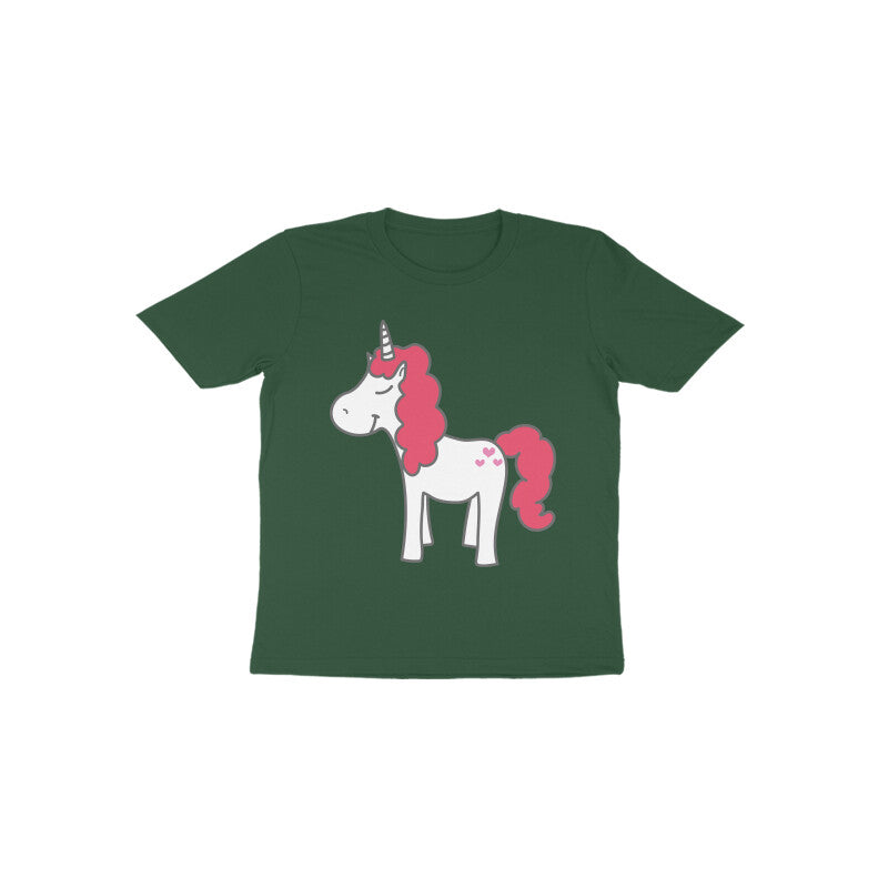 Toddler Half Sleeve Round Neck Tshirt – Unicorn puraidoprints