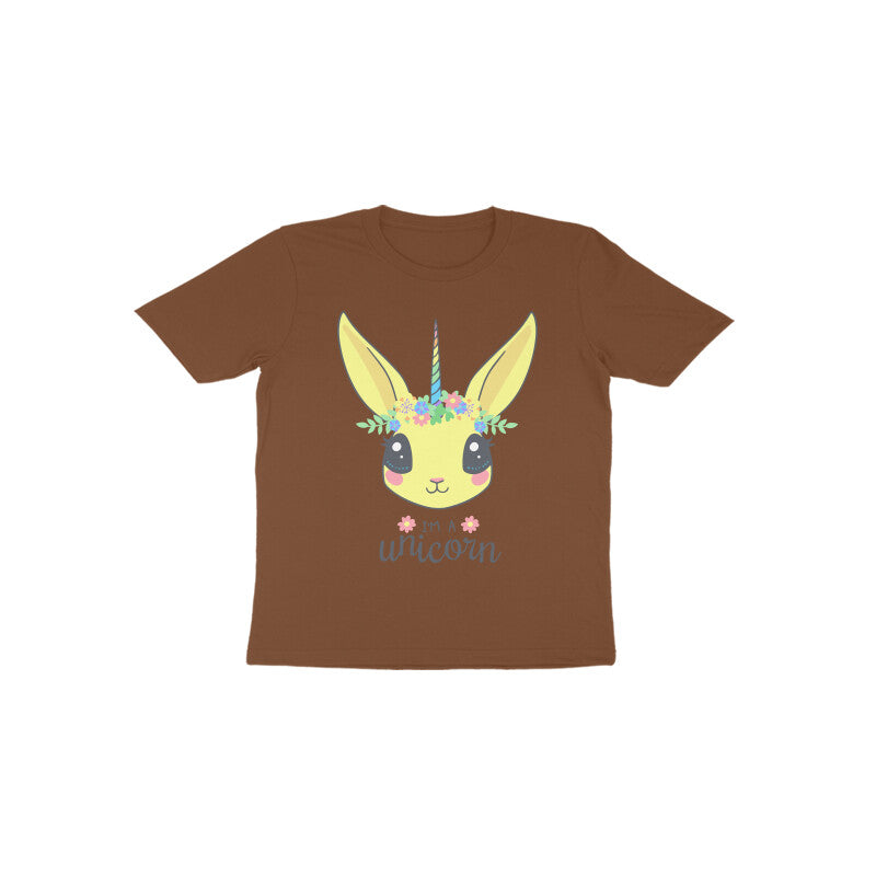 Toddler Half Sleeve Round Neck Tshirt – Unicorn puraidoprints