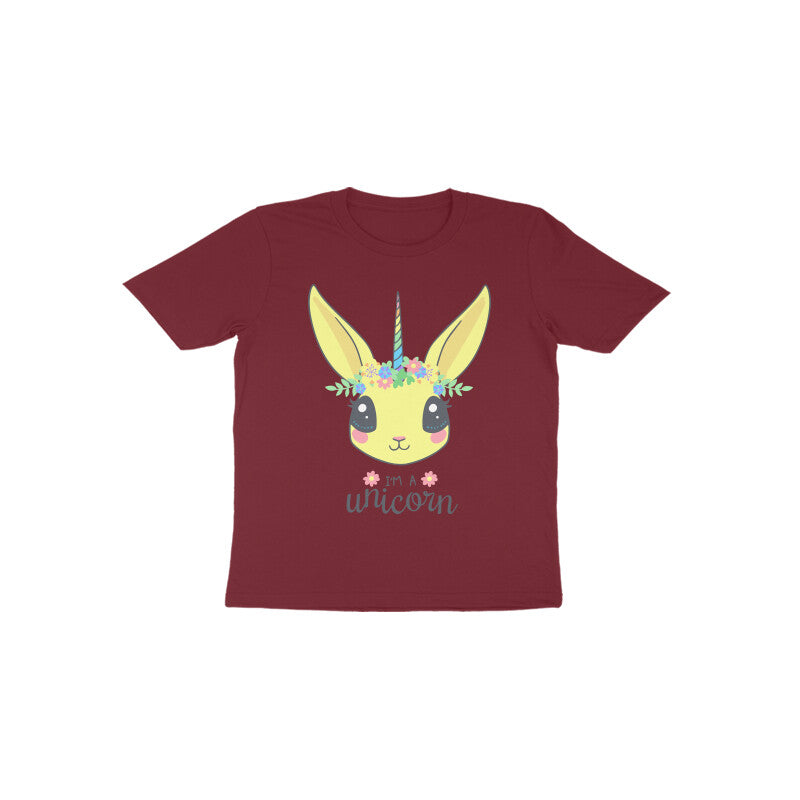 Toddler Half Sleeve Round Neck Tshirt – Unicorn puraidoprints