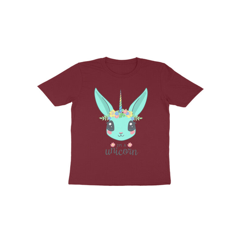 Toddler Half Sleeve Round Neck Tshirt – Unicorn puraidoprints