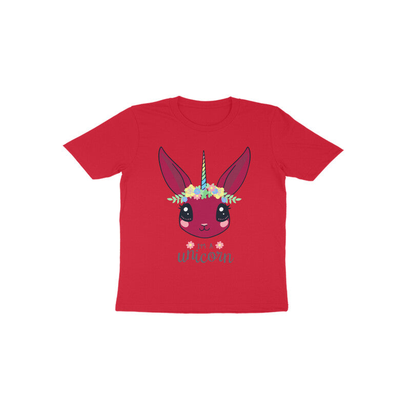 Toddler Half Sleeve Round Neck Tshirt – Unicorn puraidoprints