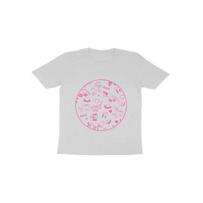 Toddler Half Sleeve Round Neck Tshirt – squiggly lines puraidoprints