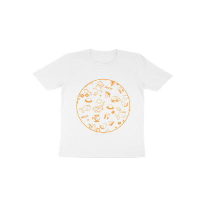 Toddler Half Sleeve Round Neck Tshirt – squiggly lines puraidoprints