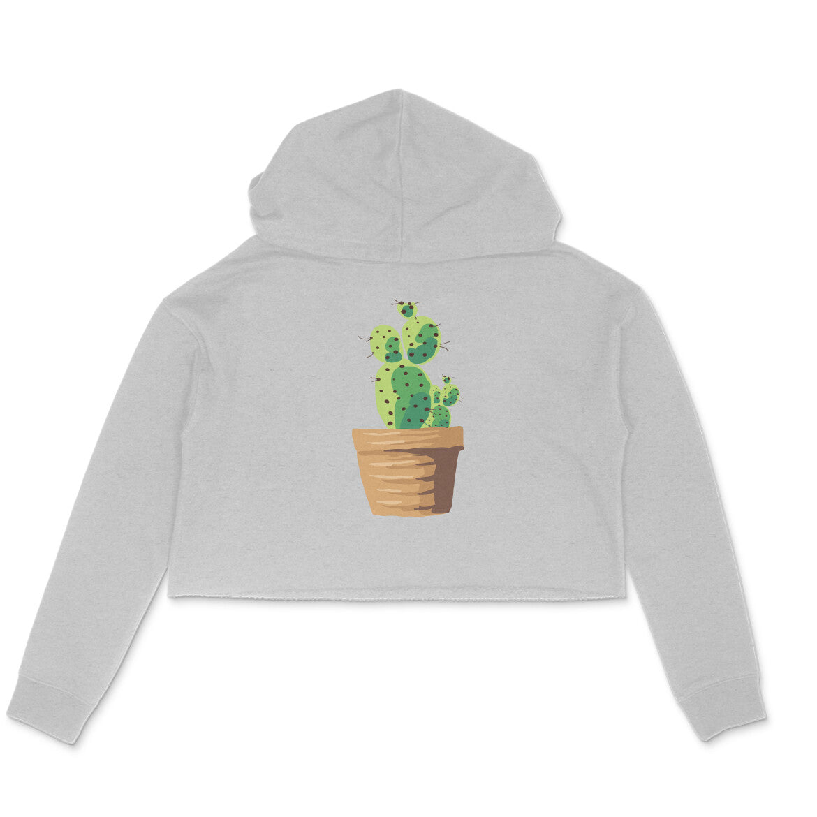 WOMEN'S CROP HOODIES - Cactus puraidoprints