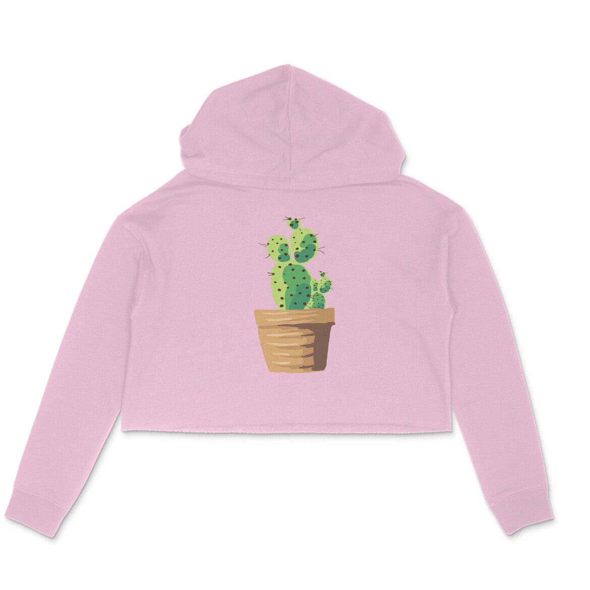 WOMEN'S CROP HOODIES - Cactus puraidoprints