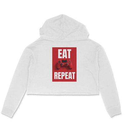 WOMEN'S CROP HOODIES - Eat Game Repeat puraidoprints