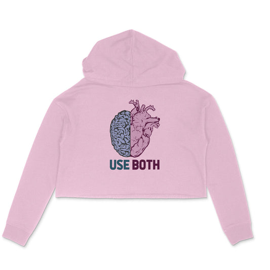 WOMEN'S CROP HOODIES - Heart & Brain puraidoprints