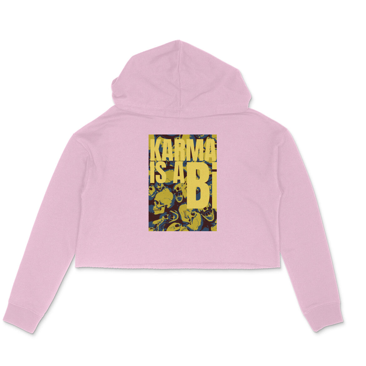 WOMEN'S CROP HOODIES - Karma is a Bi puraidoprints