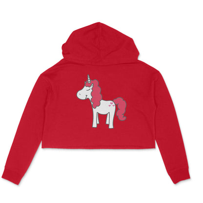 WOMEN'S CROP HOODIES - Unicorn puraidoprints