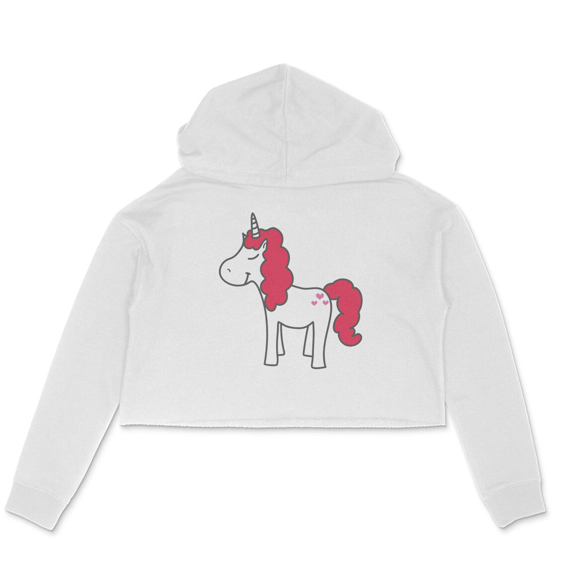 WOMEN'S CROP HOODIES - Unicorn puraidoprints