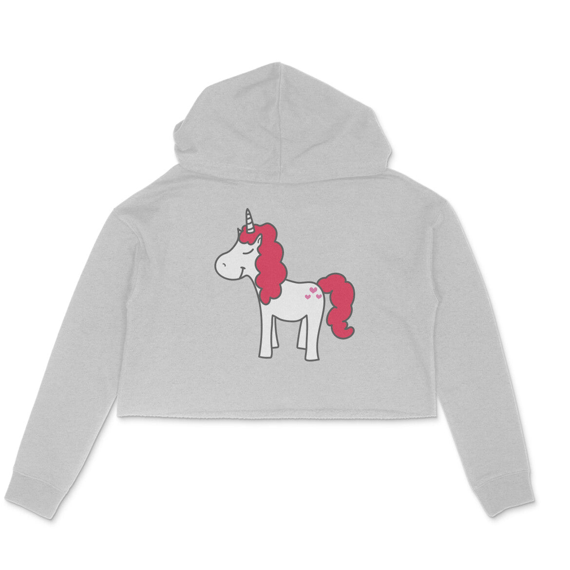 WOMEN'S CROP HOODIES - Unicorn puraidoprints