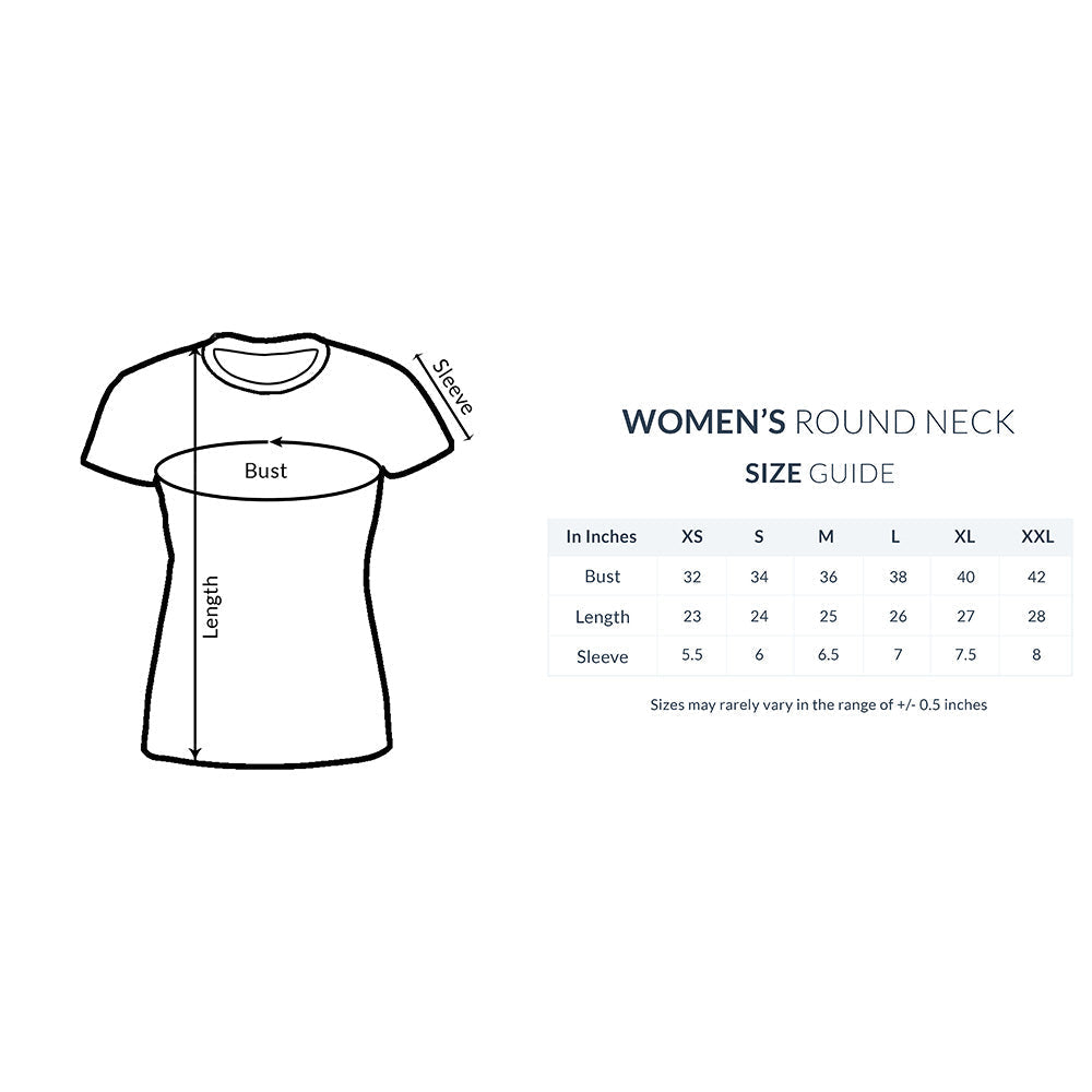 WOMEN'S ROUND NECK T-SHIRT - A girl should be 1 puraidoprints
