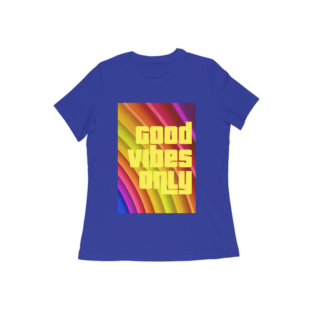 WOMEN'S ROUND NECK T-SHIRT – Good vibes only puraidoprints