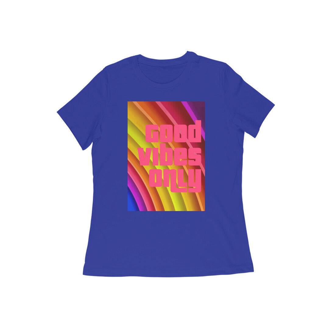 WOMEN'S ROUND NECK T-SHIRT – Good vibes only puraidoprints
