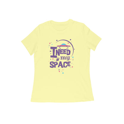 WOMEN'S ROUND NECK T-SHIRT - I need my Space 1 puraidoprints