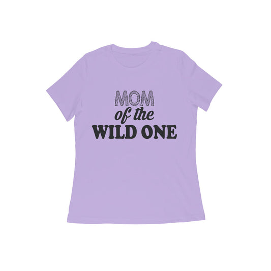 WOMEN'S ROUND NECK T-SHIRT - Mom of the wild one 1 puraidoprints