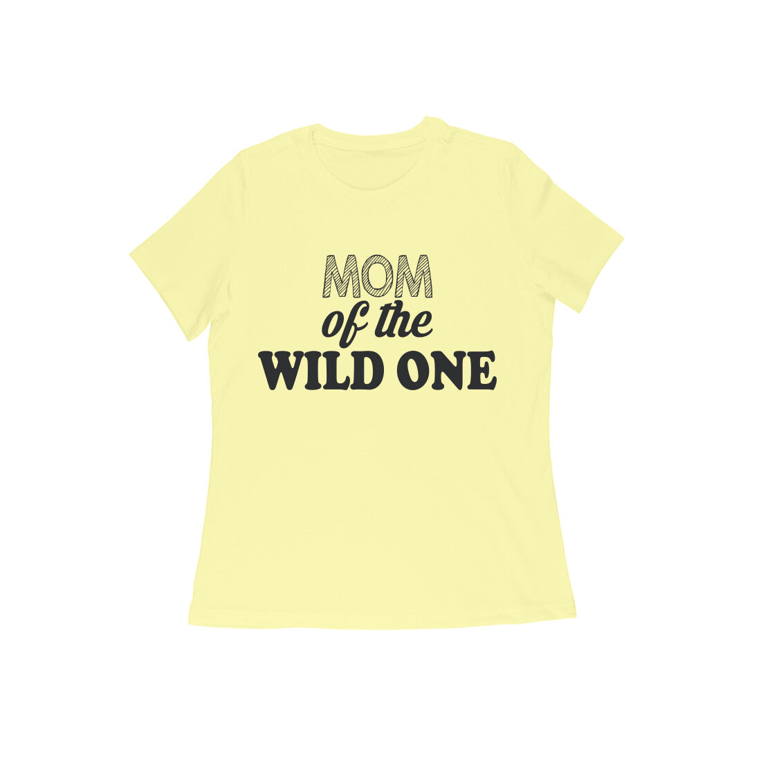 WOMEN'S ROUND NECK T-SHIRT - Mom of the wild one 1 puraidoprints