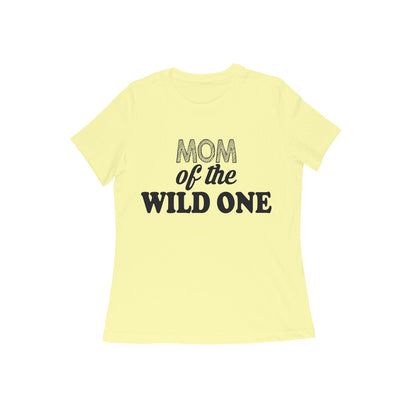 WOMEN'S ROUND NECK T-SHIRT - Mom of the wild one 1 puraidoprints