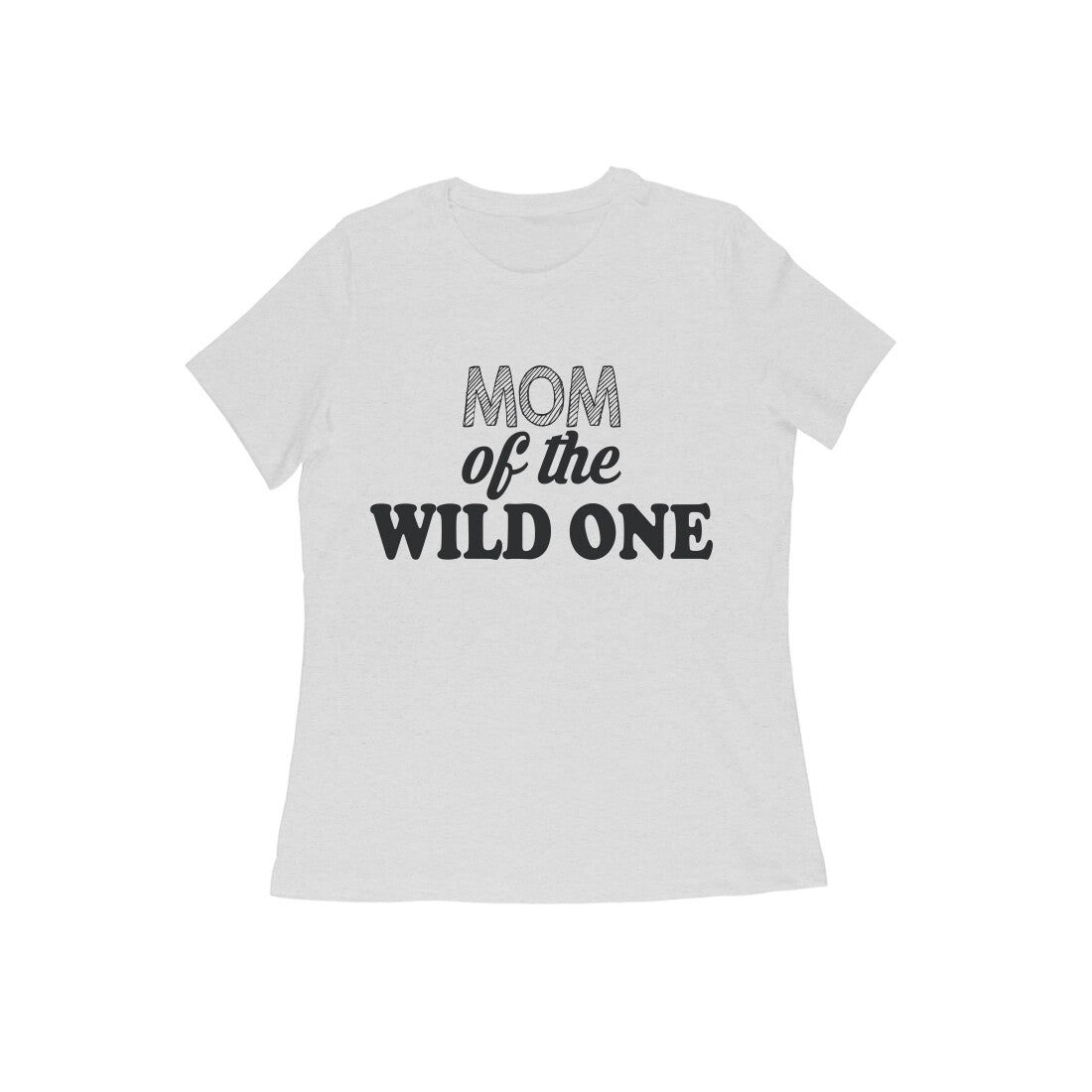 WOMEN'S ROUND NECK T-SHIRT - Mom of the wild one 1 puraidoprints