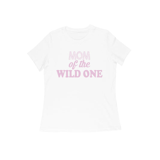 WOMEN'S ROUND NECK T-SHIRT - Mom of the wild one 2 puraidoprints