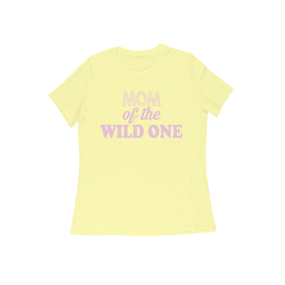 WOMEN'S ROUND NECK T-SHIRT - Mom of the wild one 2 puraidoprints