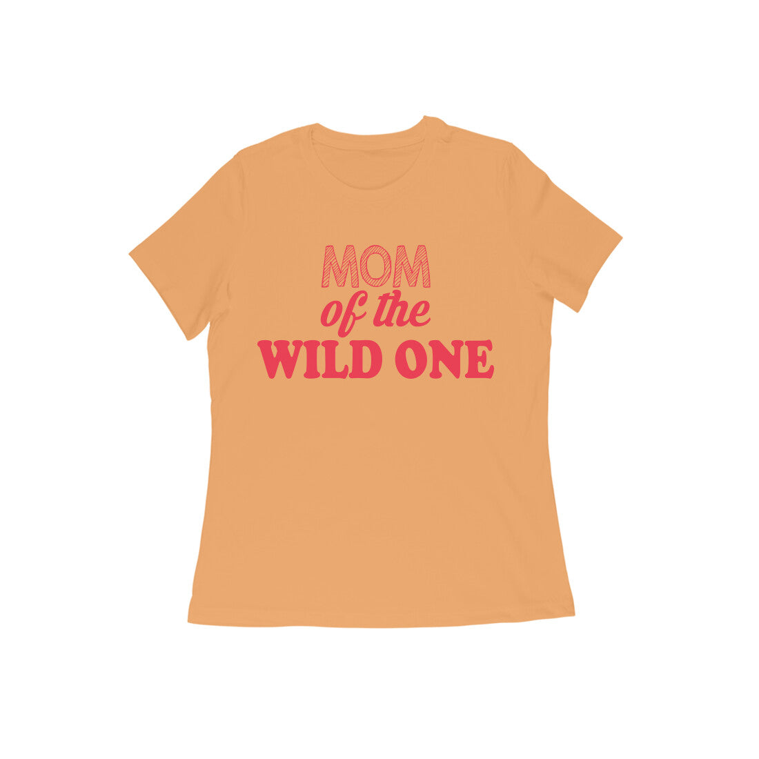 WOMEN'S ROUND NECK T-SHIRT - Mom of the wild one 3 puraidoprints