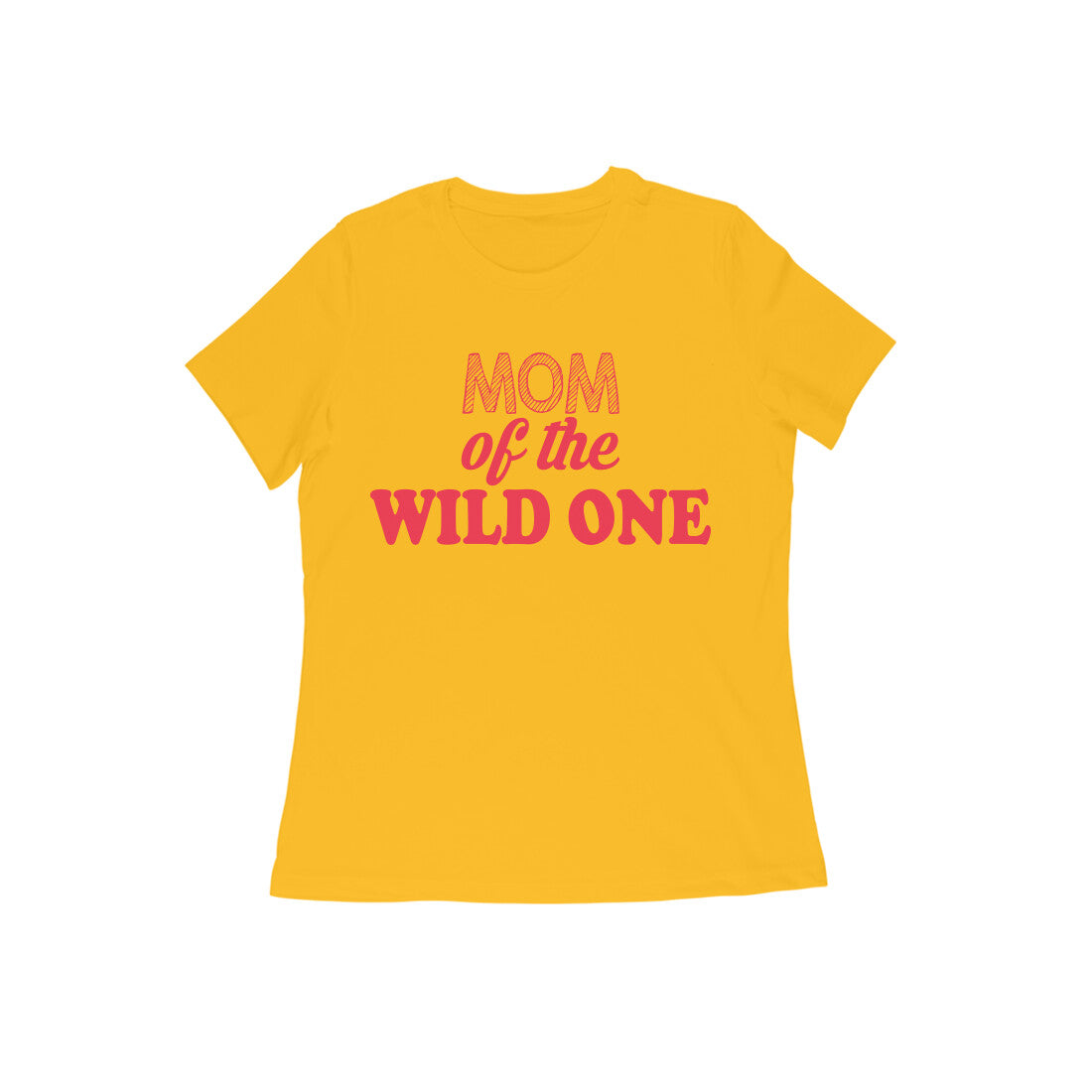 WOMEN'S ROUND NECK T-SHIRT - Mom of the wild one 3 puraidoprints