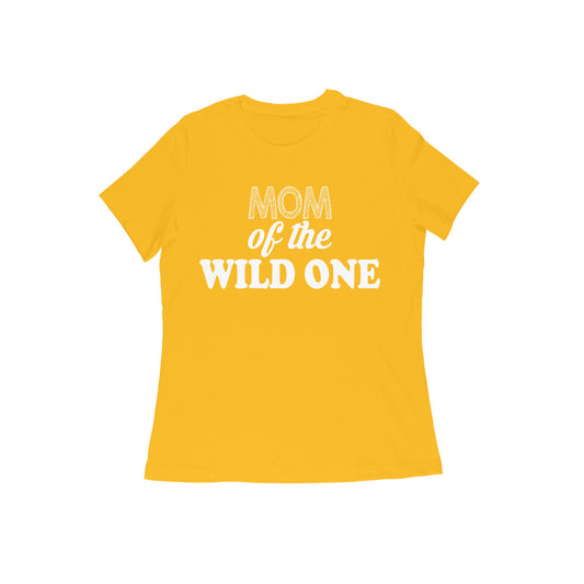 WOMEN'S ROUND NECK T-SHIRT - Mom of the wild one 4 puraidoprints