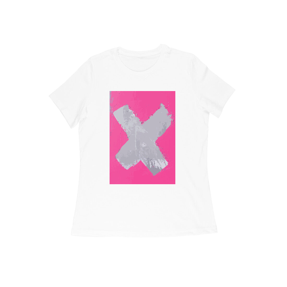 WOMEN'S ROUND NECK T-SHIRT – No – X puraidoprints