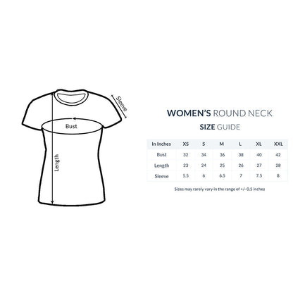 WOMEN'S ROUND NECK T-SHIRT – No – X puraidoprints