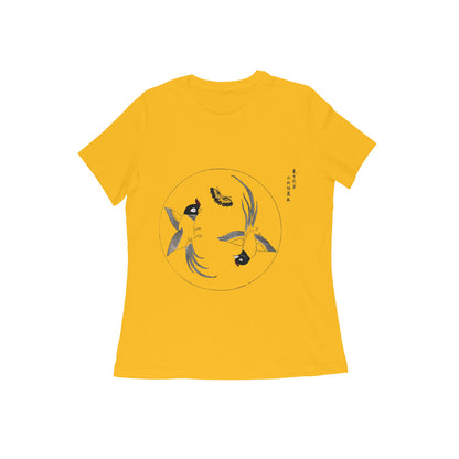 WOMEN'S ROUND NECK T-SHIRT- Taguchi Series (1) design Collection puraidoprints