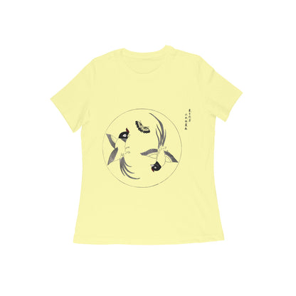 WOMEN'S ROUND NECK T-SHIRT- Taguchi Series (1) design Collection puraidoprints