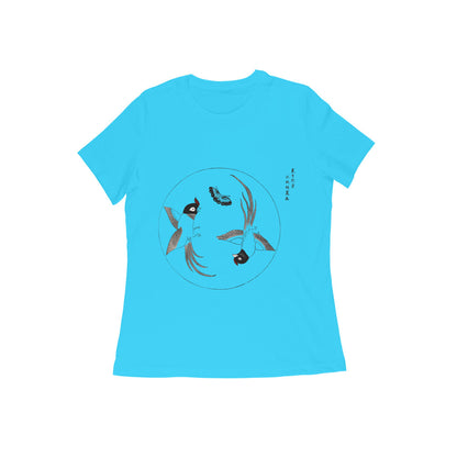 WOMEN'S ROUND NECK T-SHIRT- Taguchi Series (1) design Collection puraidoprints