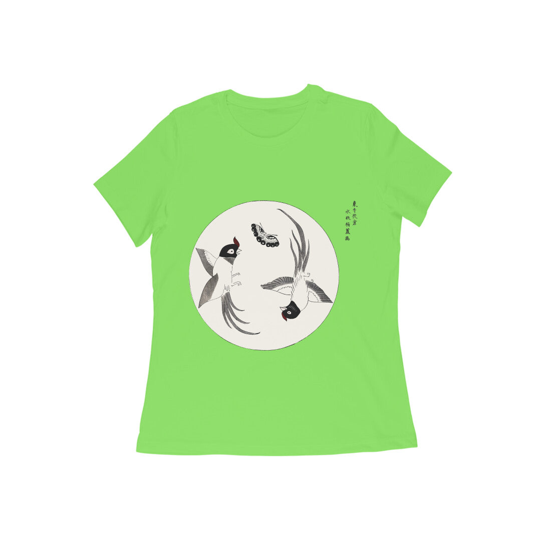 WOMEN'S ROUND NECK T-SHIRT- Taguchi Series (1) design Collection puraidoprints