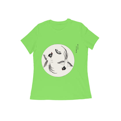 WOMEN'S ROUND NECK T-SHIRT- Taguchi Series (1) design Collection puraidoprints