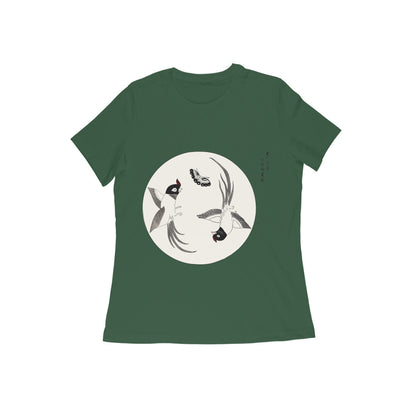 WOMEN'S ROUND NECK T-SHIRT- Taguchi Series (1) design Collection puraidoprints