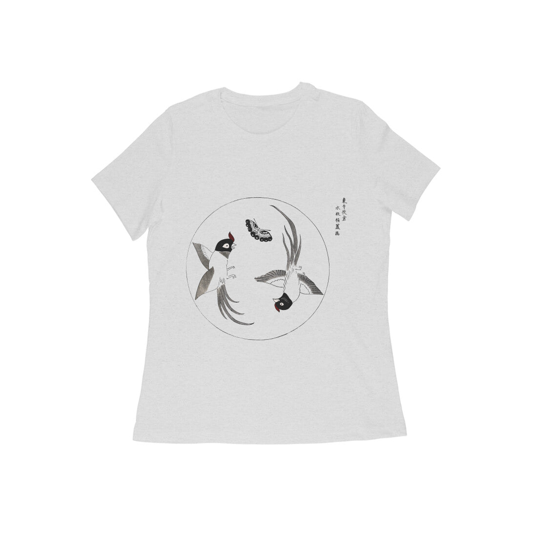 WOMEN'S ROUND NECK T-SHIRT- Taguchi Series (1) design Collection puraidoprints