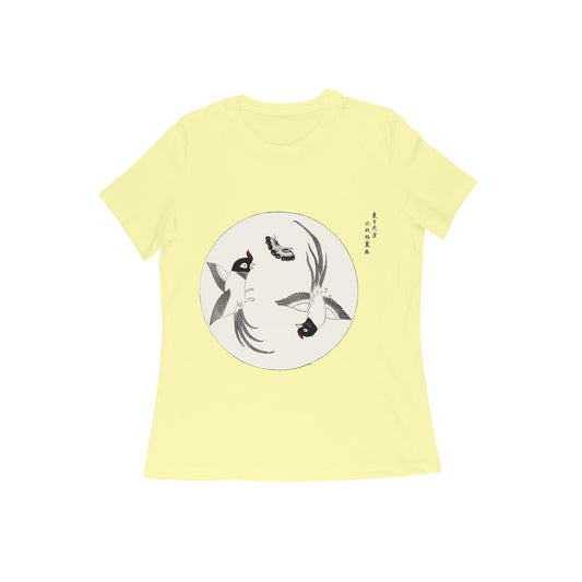 WOMEN'S ROUND NECK T-SHIRT- Taguchi Series (1) design Collection puraidoprints