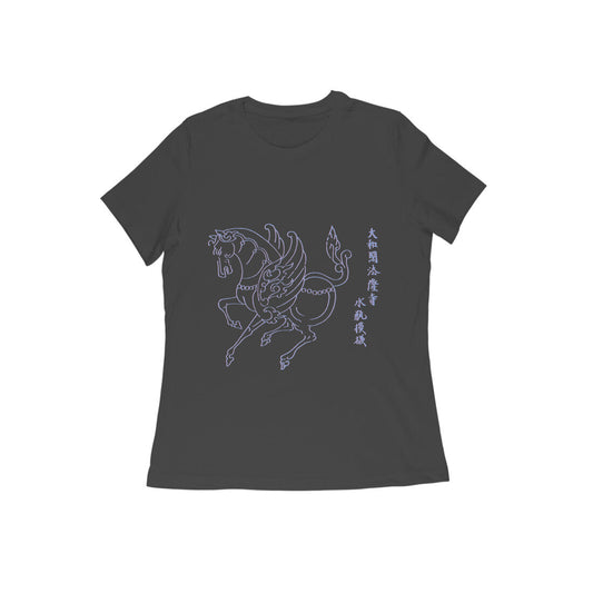 WOMEN'S ROUND NECK T-SHIRT- Taguchi Series (1) design Collection puraidoprints