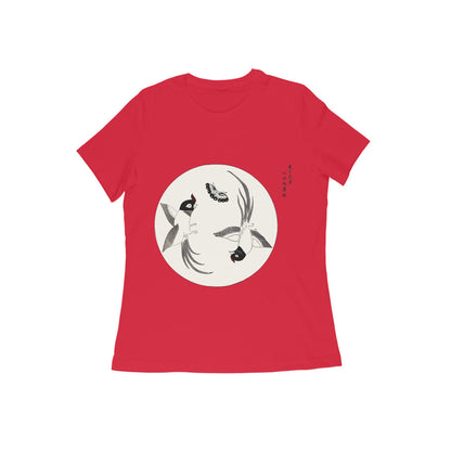 WOMEN'S ROUND NECK T-SHIRT- Taguchi Series (1) design Collection puraidoprints