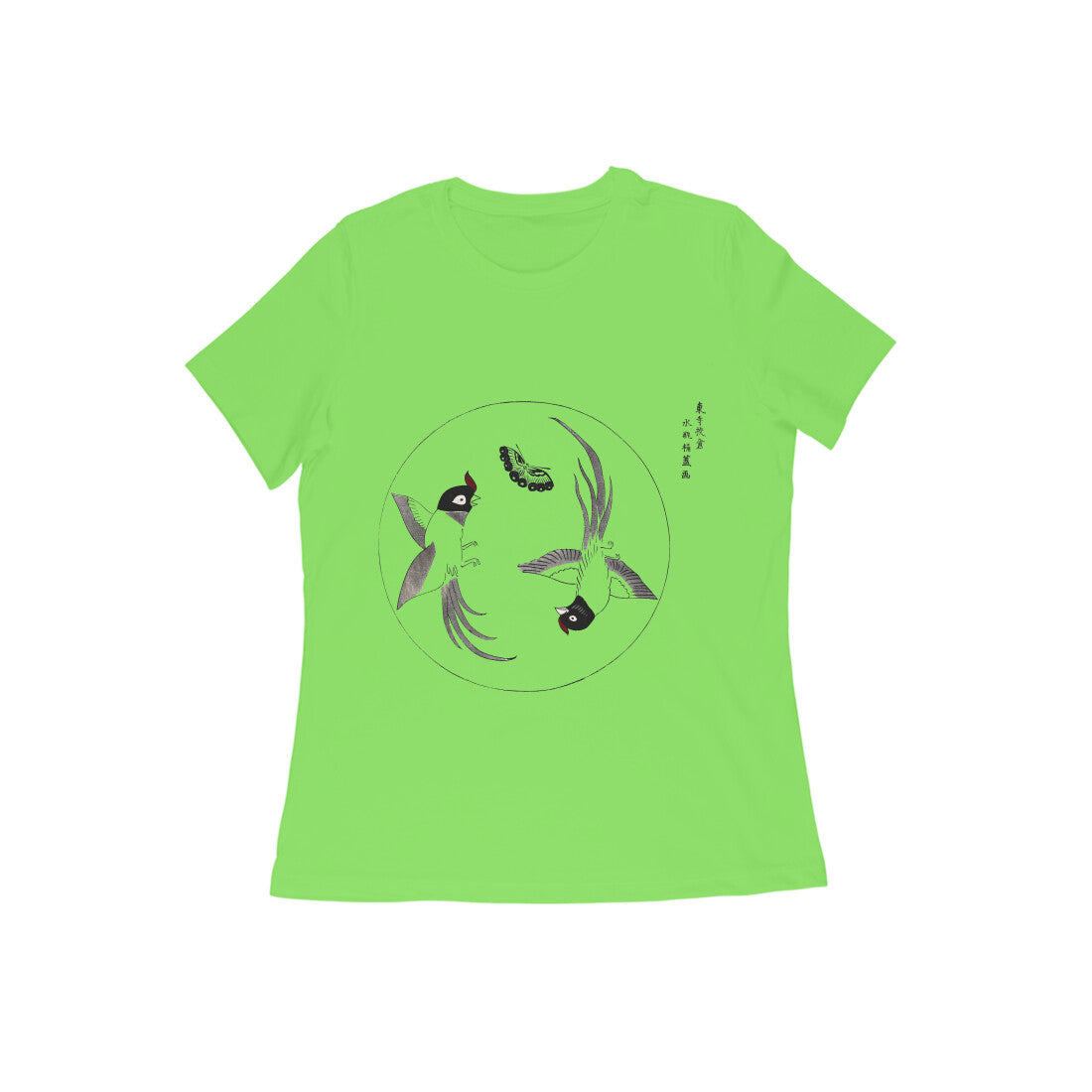 WOMEN'S ROUND NECK T-SHIRT- Taguchi Series (1) design Collection puraidoprints