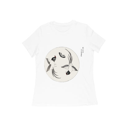 WOMEN'S ROUND NECK T-SHIRT- Taguchi Series (1) design Collection puraidoprints