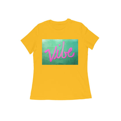 WOMEN'S ROUND NECK T-SHIRT – Vibe puraidoprints