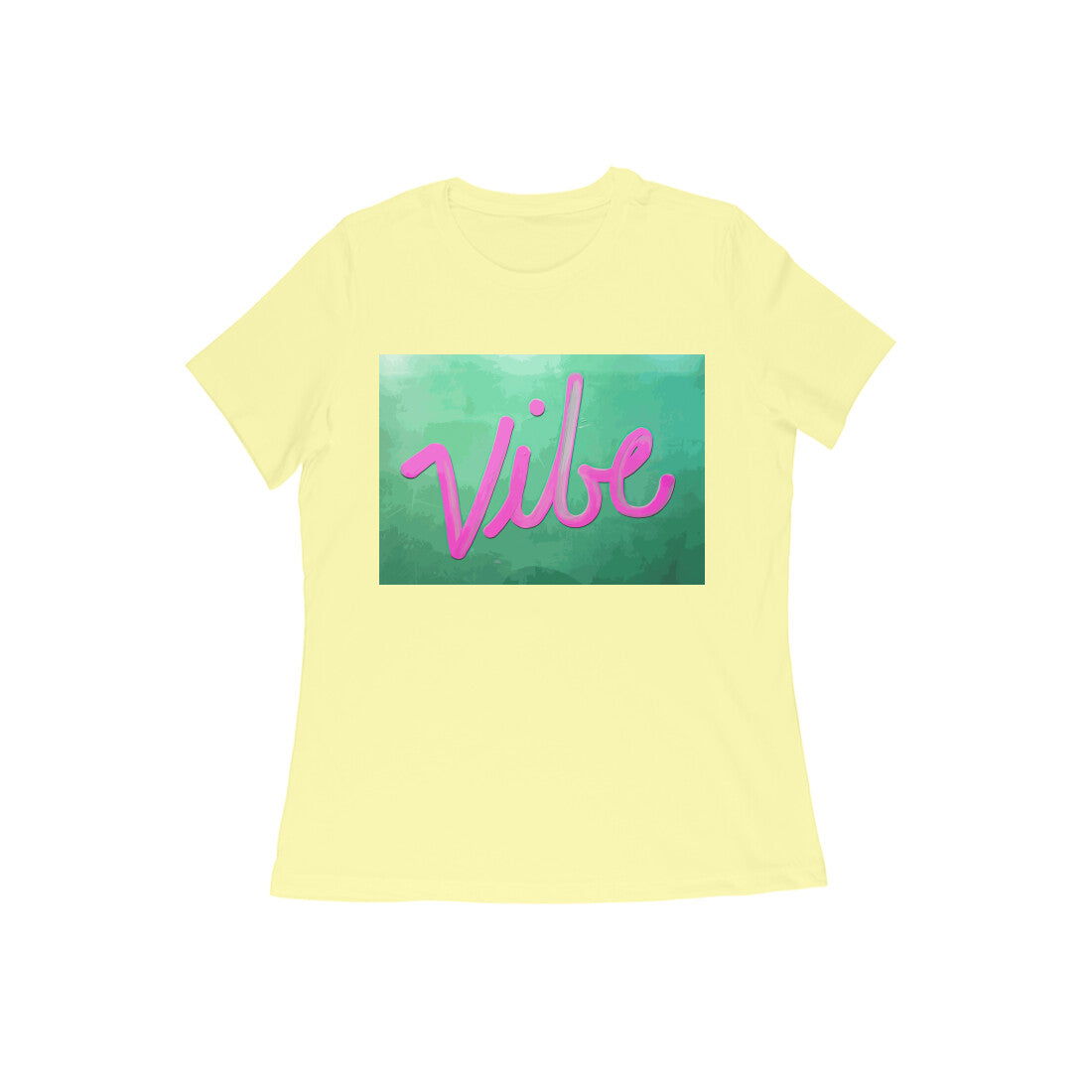 WOMEN'S ROUND NECK T-SHIRT – Vibe puraidoprints