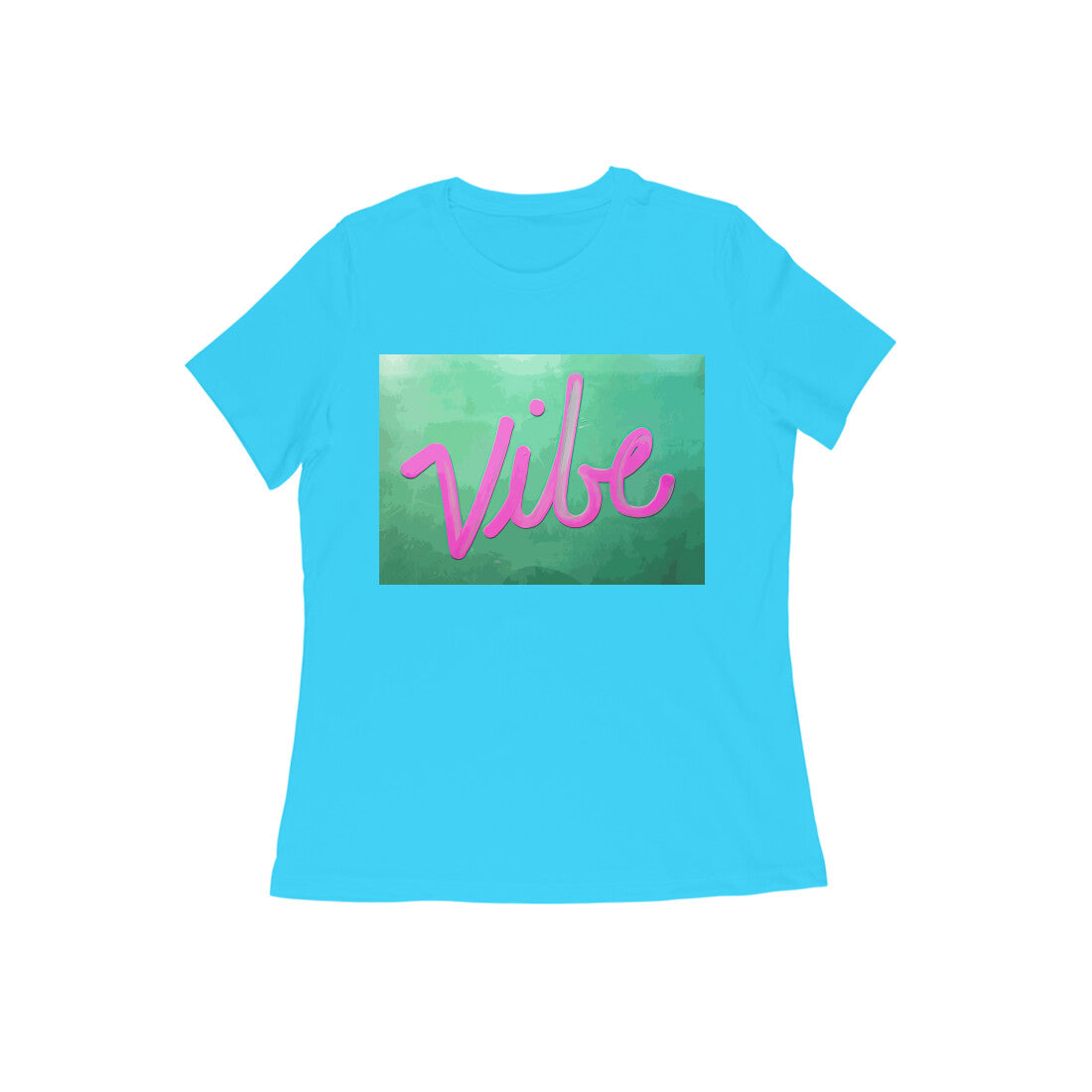 WOMEN'S ROUND NECK T-SHIRT – Vibe puraidoprints