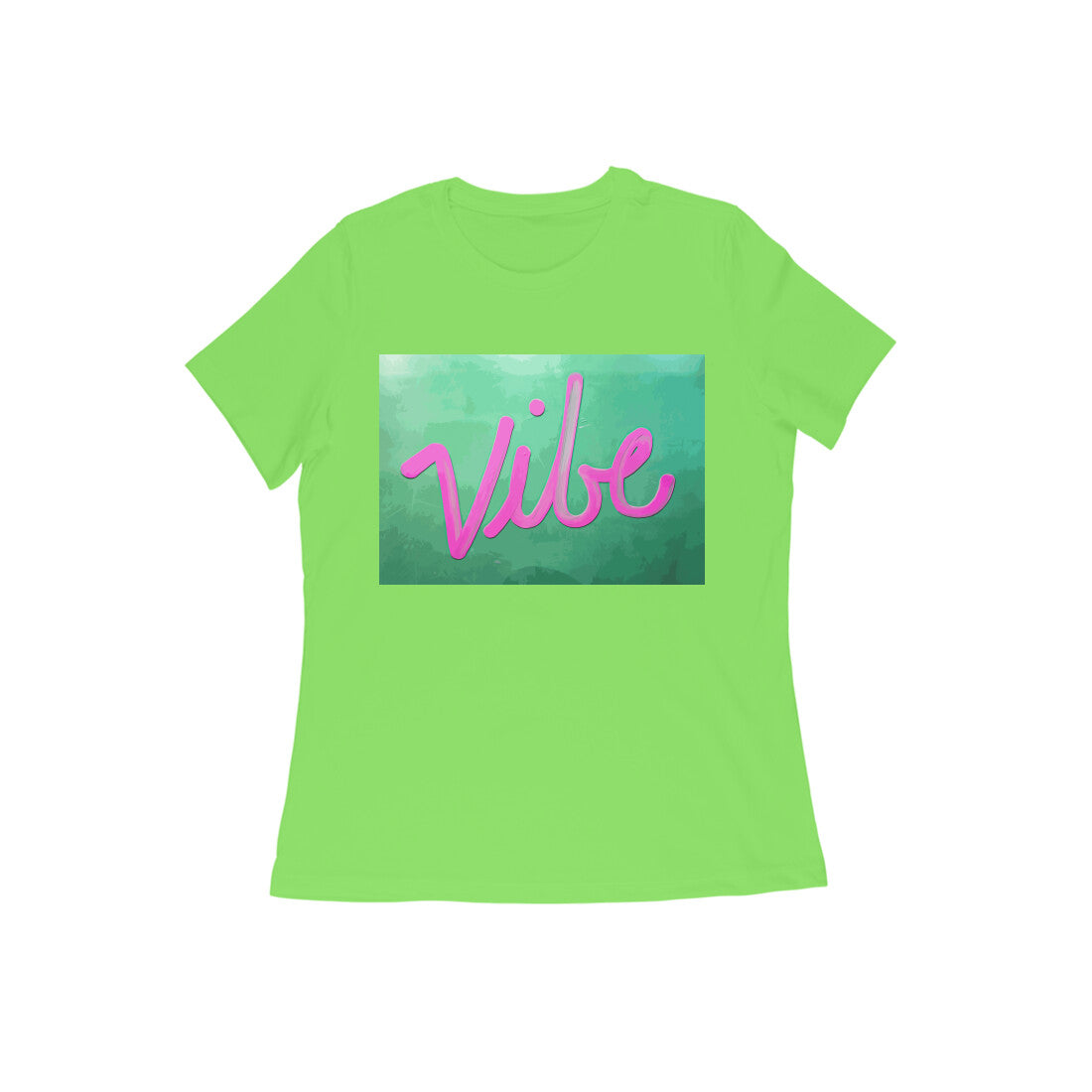 WOMEN'S ROUND NECK T-SHIRT – Vibe puraidoprints