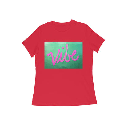 WOMEN'S ROUND NECK T-SHIRT – Vibe puraidoprints